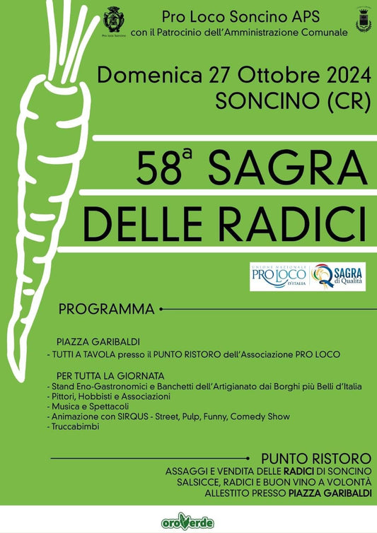 SAGRA DELLE RADICI, SONCINO, 27/10/24