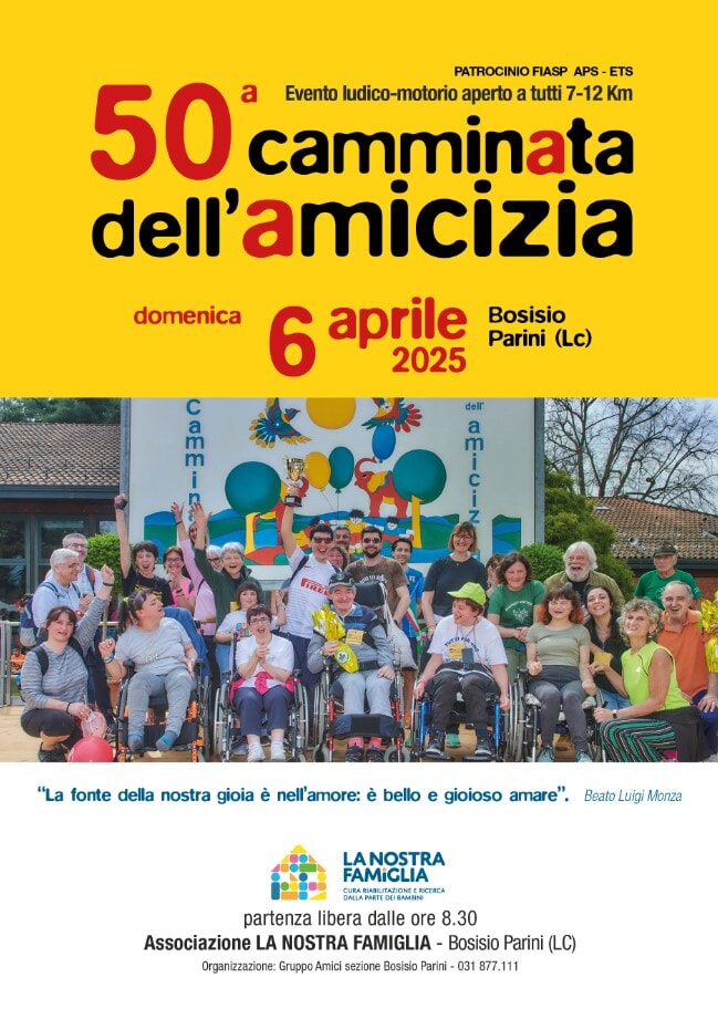 CAMMINATA DELL'AMICIZIA, BOSOSIO PARINI (LC), 06/04/2025