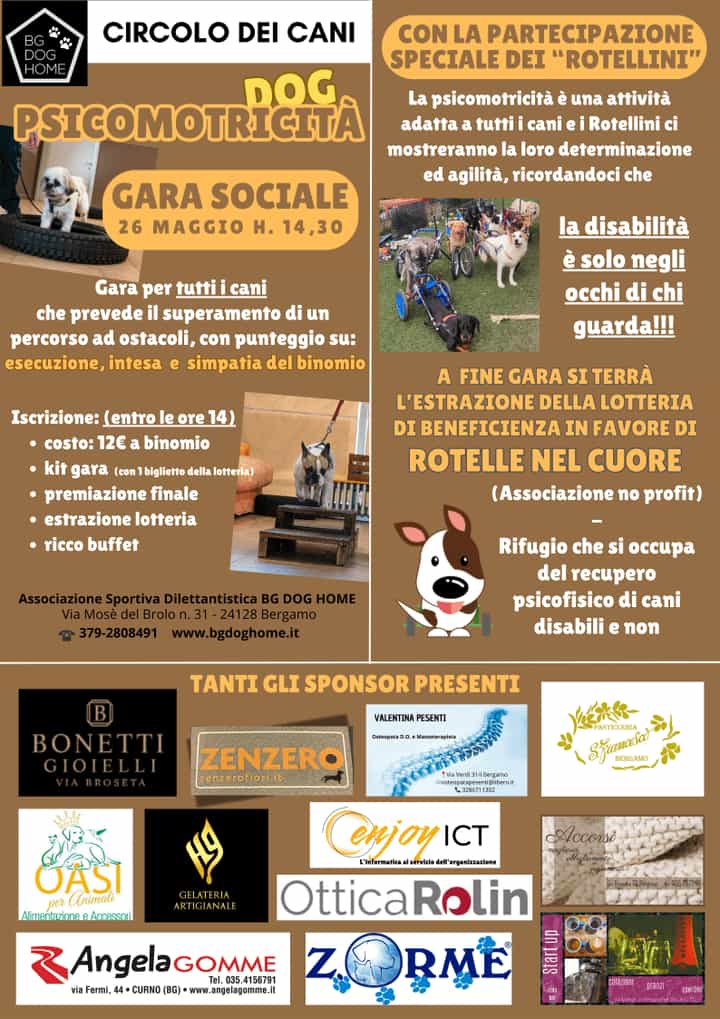 GARA SOCIALE DOG PSICOMOTRICITA' - CIRCOLO DEI CANI (BG) - 26/05/24